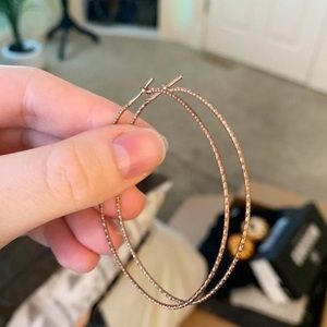 Mia Fiore Rose Gold Hoop Earrings